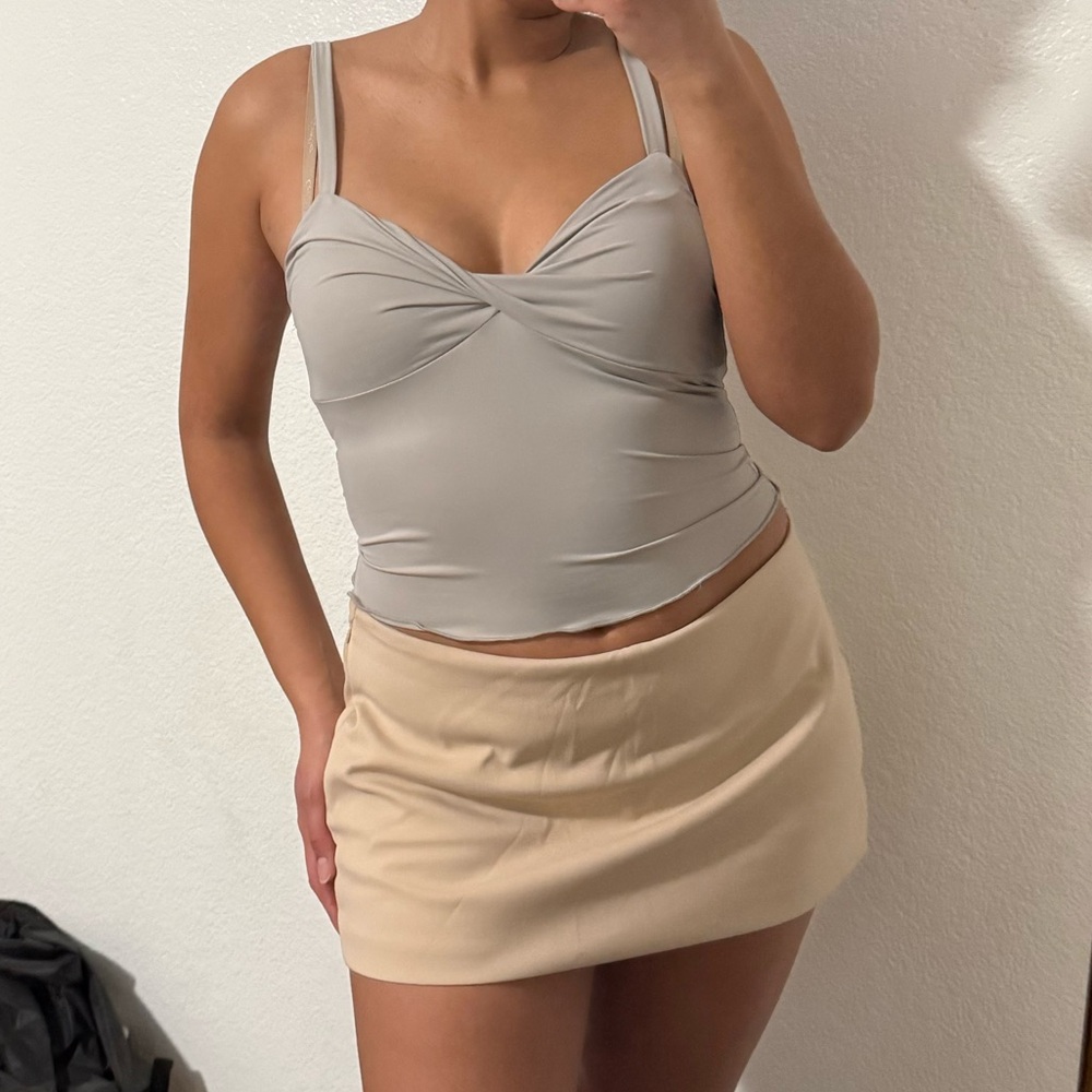 Grey Princess Polly crop top